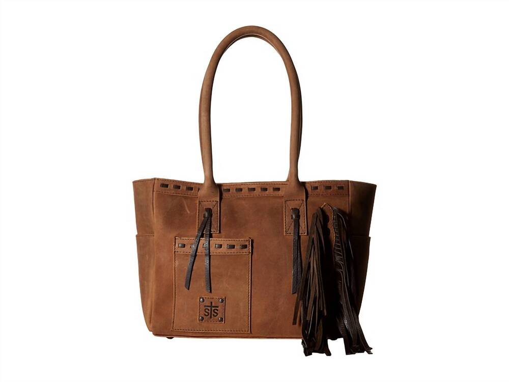 NEW STS RANCHWEAR women's vaquero wine bag in tornado brown
